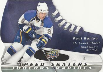 2008-09 Upper Deck McDonald's - Speed Skaters #2 Paul Kariya Front