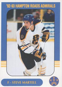 1992-93 Hampton Road Admirals (ECHL) #NNO Steve Martell Front