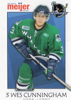 2006-07 Plymouth Whalers (OHL) #B05 Wes Cunningham Front