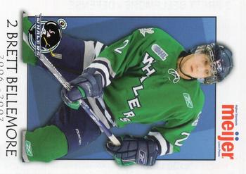 2006-07 Plymouth Whalers (OHL) #B09 Brett Bellemore Front