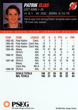 1999-00 PSEG New Jersey Devils #NNO Patrik Elias Back