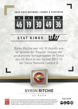 2013 PCAS Silver Series - Stat Kings #SNL-SK04 Byron Ritchie Back