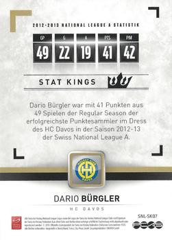 2013 PCAS Silver Series - Stat Kings #SNL-SK07 Dario Bürgler Back