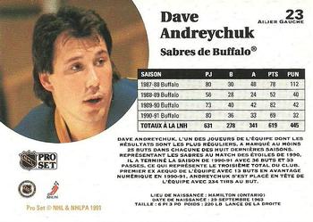 1991-92 Pro Set French #23 Dave Andreychuk Back