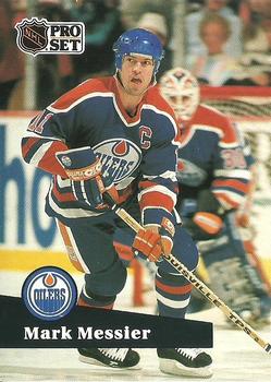 1991-92 Pro Set French #74 Mark Messier Front
