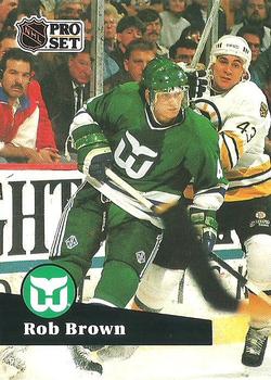 1991-92 Pro Set French #80 Rob Brown Front