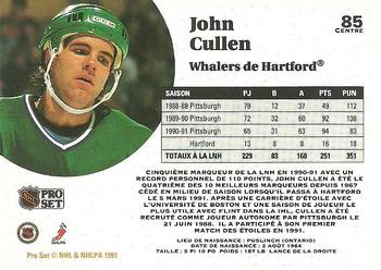 1991-92 Pro Set French #85 John Cullen Back