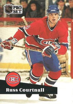 1991-92 Pro Set French #126 Russ Courtnall Front