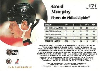 1991-92 Pro Set French #171 Gord Murphy Back