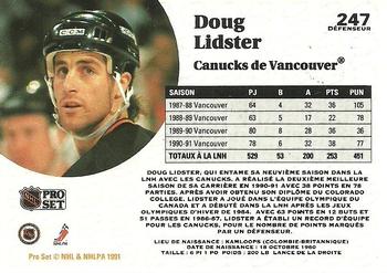 1991-92 Pro Set French #247 Doug Lidster Back