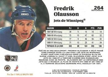 1991-92 Pro Set French #264 Fredrik Olausson Back