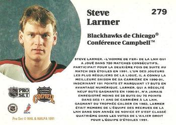 1991-92 Pro Set French #279 Steve Larmer Back
