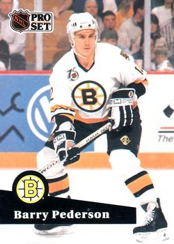 1991-92 Pro Set French #351 Barry Pederson Front