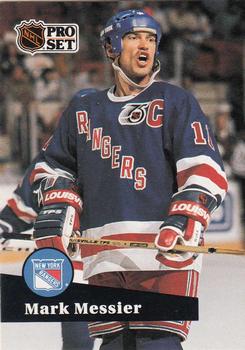 1991-92 Pro Set French #439 Mark Messier Front