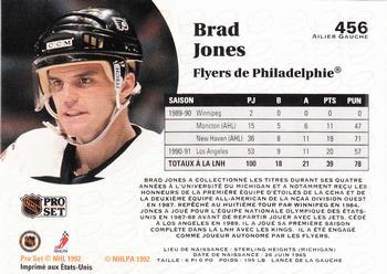 1991-92 Pro Set French #456 Brad Jones Back