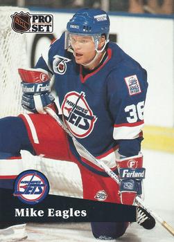 1991-92 Pro Set French #518 Mike Eagles Front