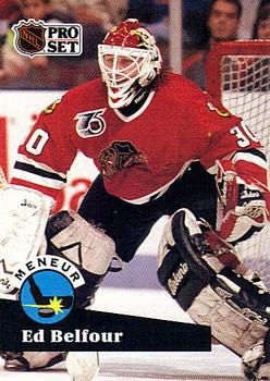 1991-92 Pro Set French #600 Ed Belfour Front