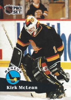 1991-92 Pro Set French #603 Kirk McLean Front