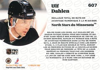 1991-92 Pro Set French #607 Ulf Dahlen Back