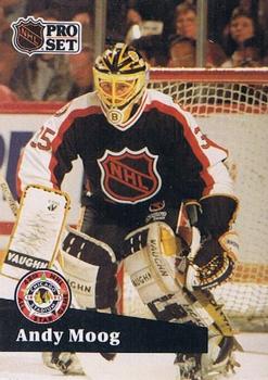1991-92 Pro Set French #299 Andy Moog Front