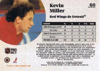 1991-92 Pro Set French #60 Kevin Miller Back