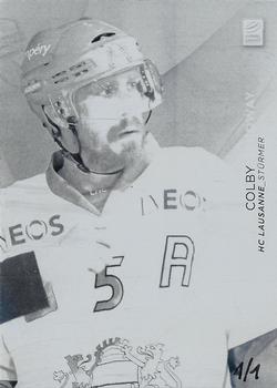 2013 PCAS Silver Series - 2013 PCAS Silver Series Printing Plate Front Black #SNL-031 Colby Genoway Front