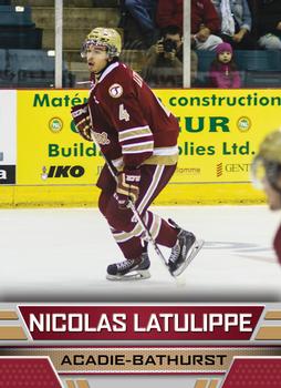 2014-15 Acadie-Bathurst Titan (QMJHL) #3 Nicholas Latulippe Front