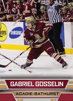 2014-15 Acadie-Bathurst Titan (QMJHL) #10 Gabriel Gosselin Front