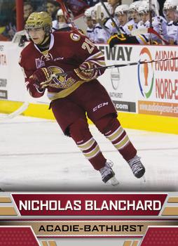 2014-15 Acadie-Bathurst Titan (QMJHL) #22 Nicholas Blanchard Front