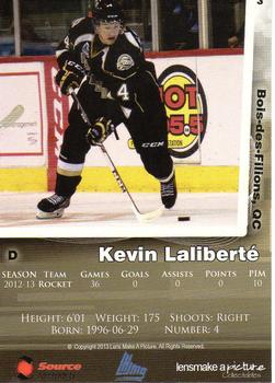 2013-14 Charlottetown Islanders (QMJHL) #3 Kevin Laliberte Back