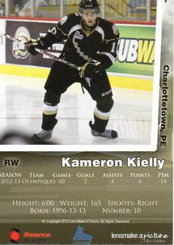 2013-14 Charlottetown Islanders (QMJHL) #7 Kameron Kielly Back