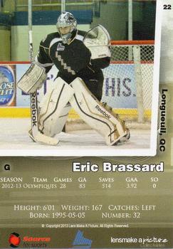 2013-14 Charlottetown Islanders (QMJHL) #22 Eric Brassard Back