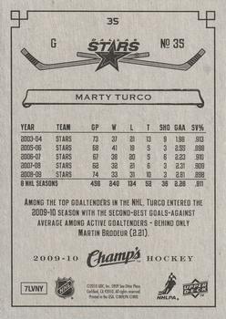 2009-10 Upper Deck Champ's - Green #35 Marty Turco Back