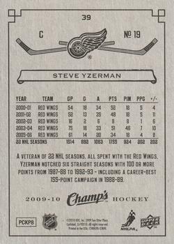 2009-10 Upper Deck Champ's - Green #39 Steve Yzerman Back