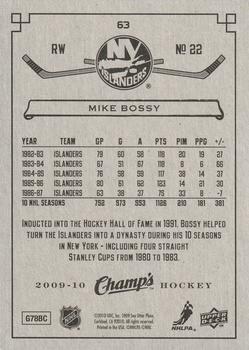 2009-10 Upper Deck Champ's - Green #63 Mike Bossy Back