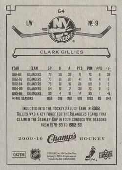 2009-10 Upper Deck Champ's - Green #64 Clark Gillies Back