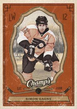 2009-10 Upper Deck Champ's - Red #77 Simon Gagne Front