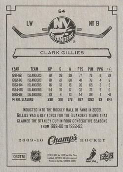 2009-10 Upper Deck Champ's - Yellow #64 Clark Gillies Back