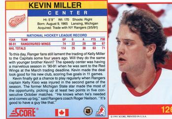 1991-92 Score Canadian English #126 Kevin Miller Back