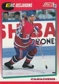 1991-92 Score Canadian English #119 Eric Desjardins Front
