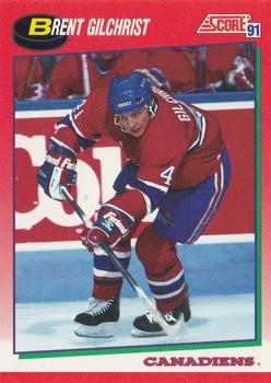1991-92 Score Canadian English #259 Brent Gilchrist Front