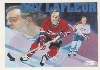 1991-92 Score Canadian English #291 Guy Lafleur Front