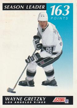 1991-92 Score Canadian English #296 Wayne Gretzky Front