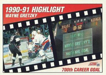1991-92 Score Canadian English #303 Wayne Gretzky Front