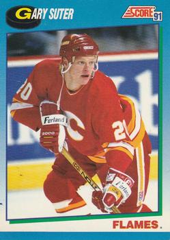 1991-92 Score Canadian English #464 Gary Suter Front