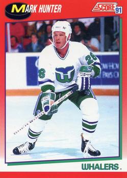 1991-92 Score Canadian English #156 Mark Hunter Front