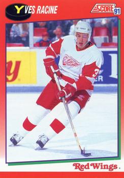 1991-92 Score Canadian English #158 Yves Racine Front