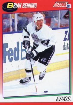 1991-92 Score Canadian English #186 Brian Benning Front