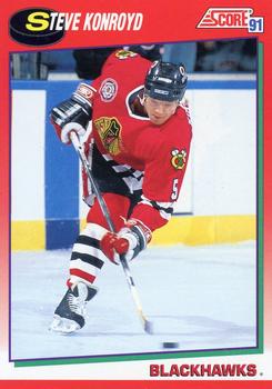 1991-92 Score Canadian English #189 Steve Konroyd Front