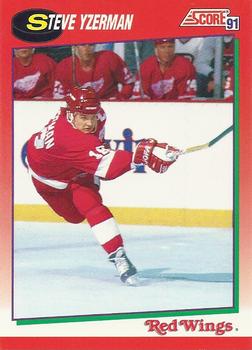 1991-92 Score Canadian English #190 Steve Yzerman Front